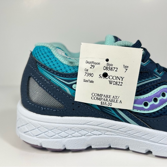 NEW Saucony Cohesion 14 Big Kids Lace Up Indoor Gym Sneakers Shoes; Youth Sz 1.5 - Picture 5 of 15